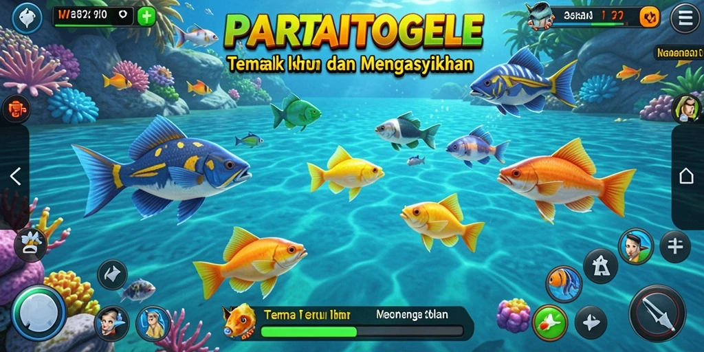 Tampilan screenshot PARTAITOGEL dengan aktivitas Tembak Ikan yang mendebarkan.