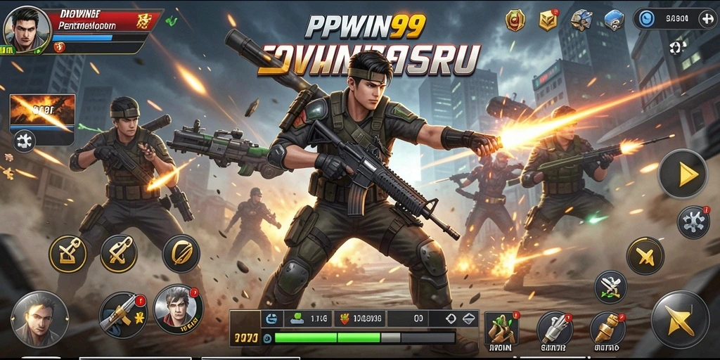 Screenshot PPWIN99 menampilkan aksi pertempuran yang mendebarkan.