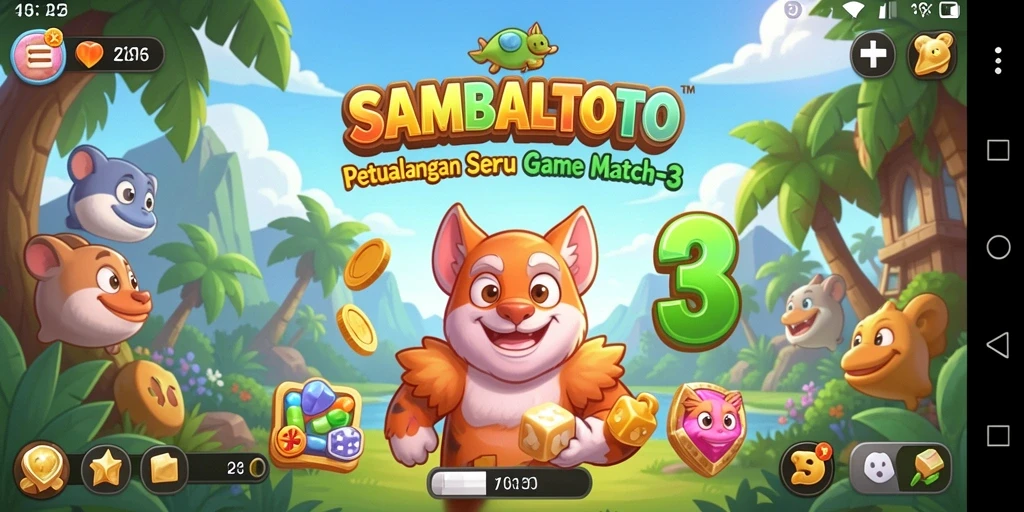 Tangkapan layar gameplay SAMBALTOTO yang penuh warna dan seru.