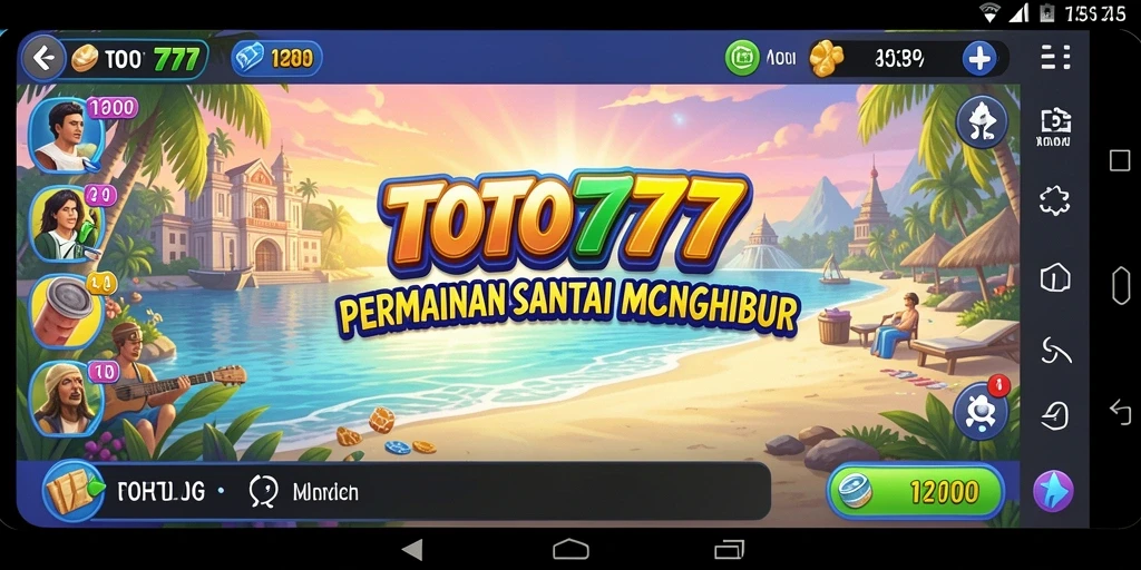 Tampilan gameplay TOTO777 yang cerah dan menarik.