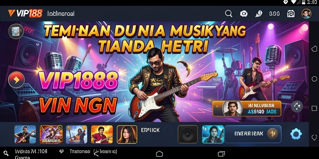 Screenshot gameplay VIP188 menampilkan momen menyenangkan saat bermain musik.