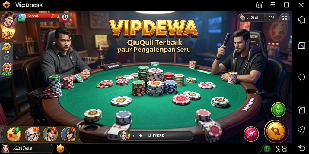 Screenshot gameplay QiuQiu dari VIPDEWA yang menampilkan keseruan permainan.