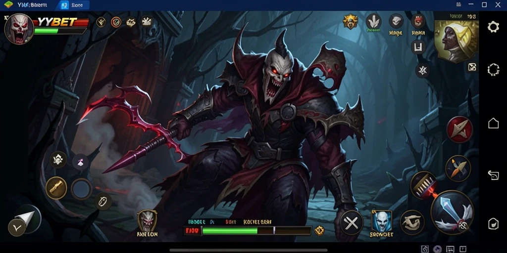 Tampilan gameplay YYBET yang menegangkan dan menyeramkan.